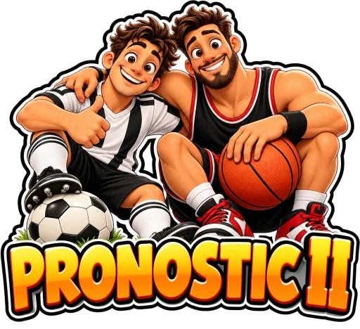 PRONOSTIC II: doi sportivi ilustrați, cu o minge de fotbal și o minge de baschet