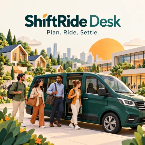 ShiftRide Desk — transport comun și ture pentru echipe — imagine de prezentare