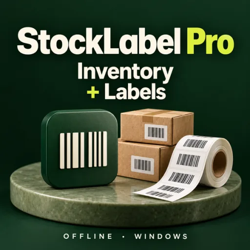 StockLabel Pro — inventar și etichete de preț — imagine de prezentare